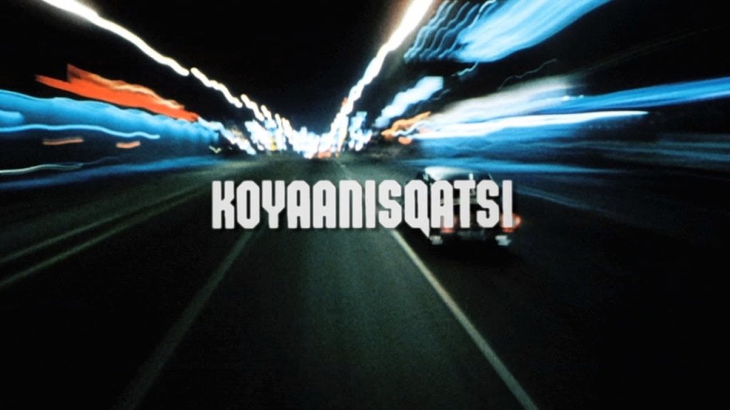 "Koyaanisqatsi" 
Филмът ни развежда из различни локации в САЩ и ни показва ефекта на модерните технологии върху човека и земята. И това още през 1982 година. Музиката на Филип Глас е невероятна. 