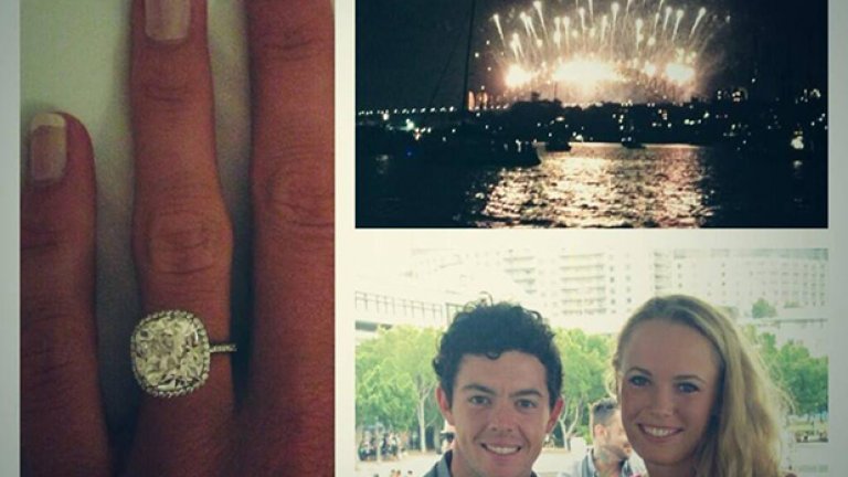 Този колаж, пуснат в социалните мрежи от двамата, бе неофициалното оповестяване на сключения годеж