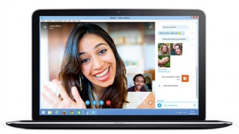 С новия си дизайн, Skype е особено неподходящ за малката резолюция на повечето лаптоп екрани