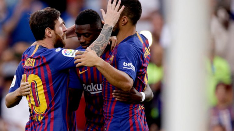 Барселона най-накрая има новото си нападателно трио