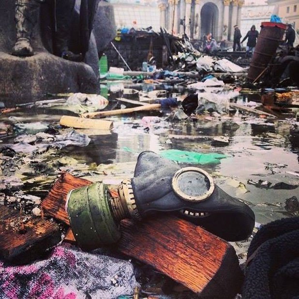 Така изглеждат улиците на Киев в последните няколко дни