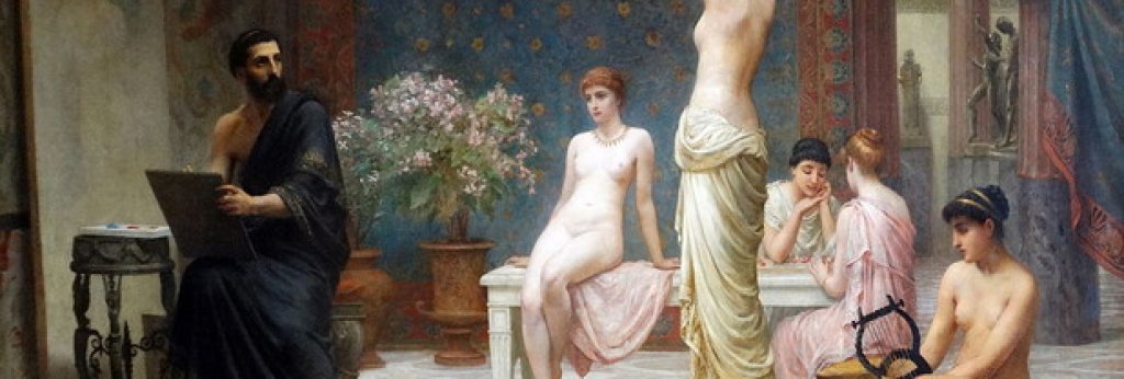 Без бижута на улицата 
През 7 век пр. Хр. жените в Древна Гърция не са имали право да носят бродирани роби или бижута извън дома си - освен ако не са проститутки. Освен това, дрехите в пурпурен цвят са били запазени само за аристокрацията, тъй като боята се е смятала за рядка и твърде ценна.