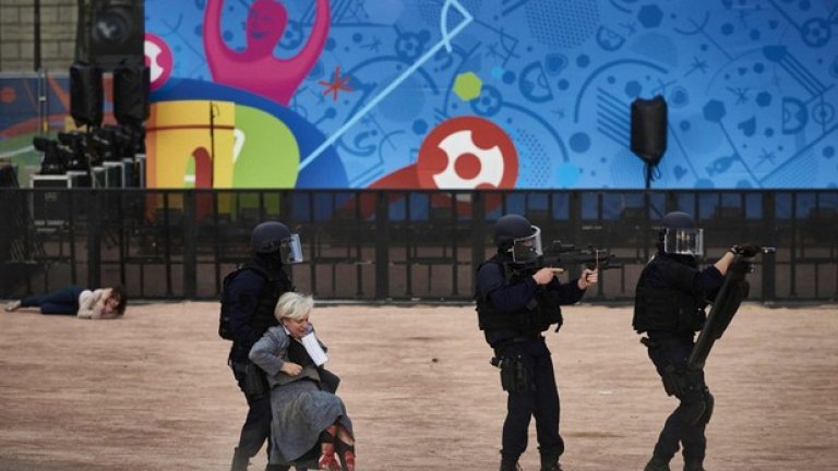 Оттренириха ситуация с бомба и въоръжен терорист на Евро 2016