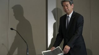 Toshiba Corp. President Hisao Tanaka News Conference To Brief Media On Account Probe
