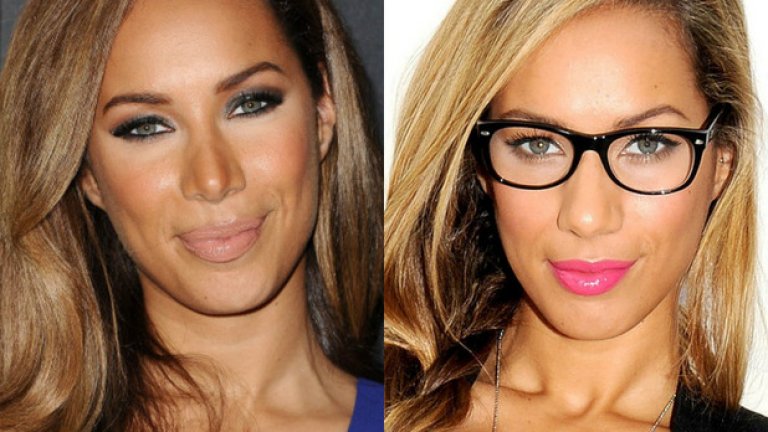 Певицата Леона Луис, която признава, че страда от късогледство, всъщност изглежда супер симпатично с ретро рамките от Ray Ban