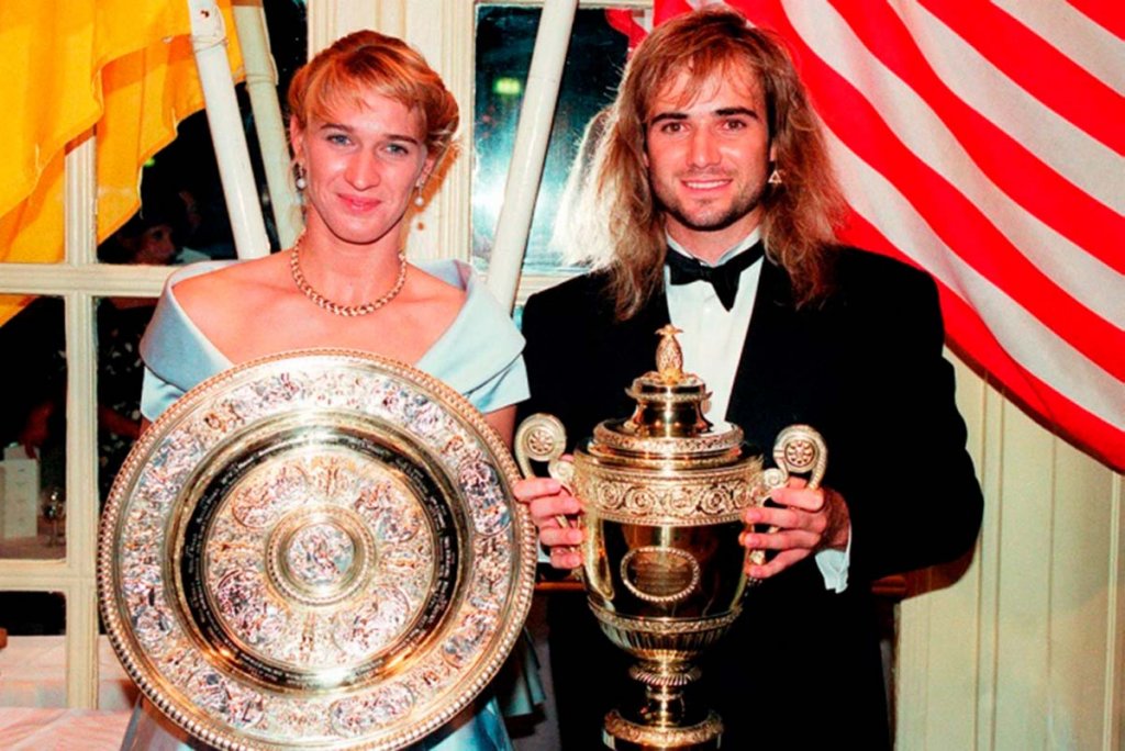 На шампионския бал през 1992-ра още никой не предполагаше, че Андре Агаси и Щефи Граф ще станат мъж и жена.