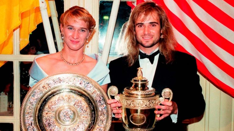 На шампионския бал през 1992-ра още никой не предполагаше, че Андре Агаси и Щефи Граф ще станат мъж и жена.