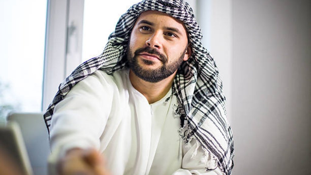 Arabian businessman handshaking