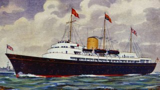 Кралската яхта "Британия" (рисунка)