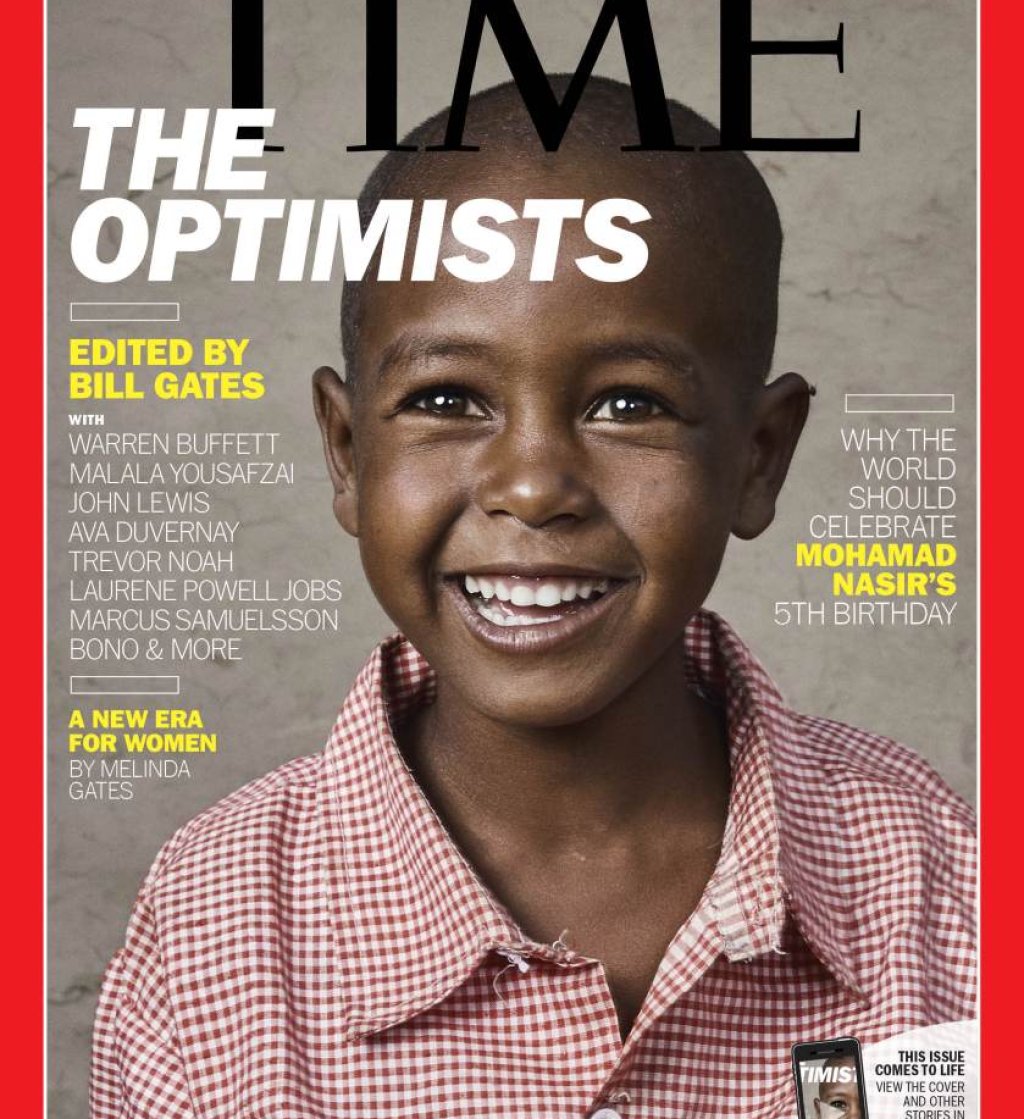 Мохамад Насир 
Никой нямаше да чуе за това 5-годишно етиопско момче, ако Бил Гейтс не беше избрал да сложи снимката му на корицата на Time, докато беше гостуващ редактор на списанието. Гейтс среща Мохамад през 2012 г. в Етиопия, к