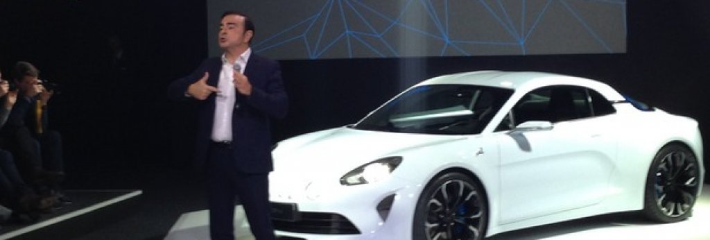 Големият шеф на Renault Карлос Гон представя Alpine Vision