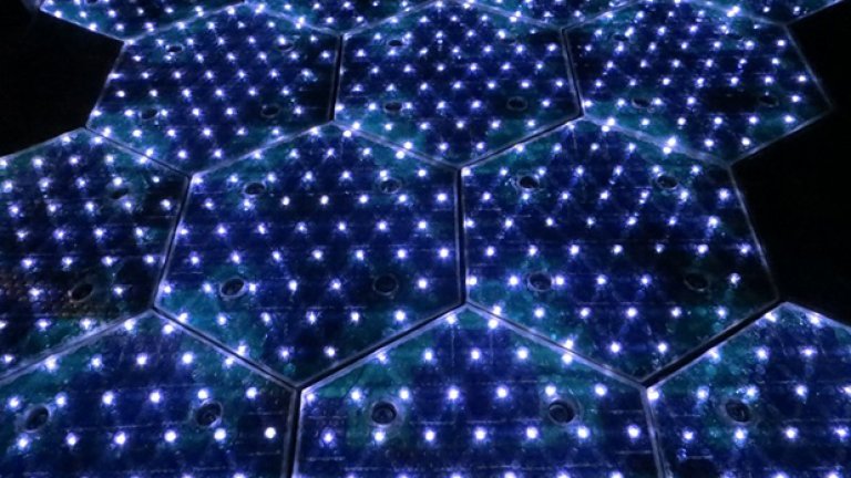 LED светлини, активирани в соларен панел