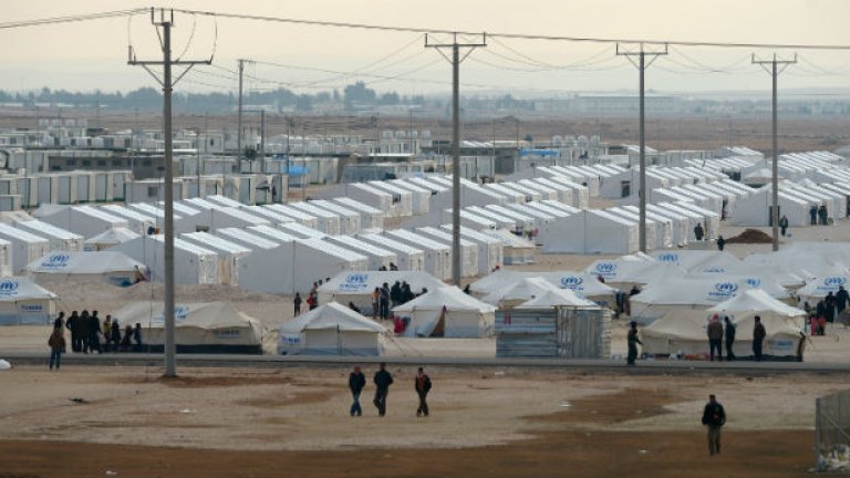 Лагер на сирийски бежанци в Йордания