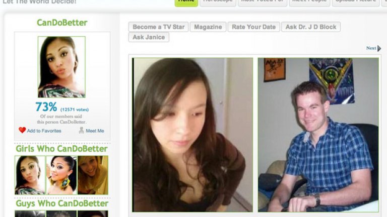Един от най-извратените е CanDoBetter.com. В него потребителите слагат отделни снимки на двама партньори и общността гласува дали някой от тях би могъл да си намери по-атрактивен човек до себе си. Който получи тази "положителна оценка" вече получава достъп до профилите за запознанство на сайта