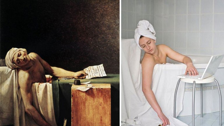 "Смъртта на Марат" от Давид,
снимки: Ewa Wiktoria Dyszlewicz