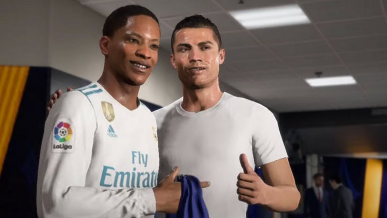 Режими на игра
Тук и двете видеоигри предлагат много. FIFA 18 пристига с втори сезон на сингълплейър кампанията The Journey, продължаваща историята на футболиста Алекс Хънтър, а в сюжета се появяват личности като Кристиано Роналдо, Тиери Анри и Рио Фърдинанд. PES 2018 все още не може да се похвали с подобен режим на игра. FIFA има и своя огромен Ultimate Team режим, който вече си е почти отделна "игра в играта".
PES 2018 прави подобрения в своята мастър лига, която успешно конкурира кариерния режим във FIFA. Същото не може да се каже за MyClub режима, който не е на нивото на FIFA Ultimate Team. Тази година PES добавя режим Random Selection Mode, който се завръща от Pro Evolution Soccer 6 и ви изправя срещу приятел, с който да си селектирате два отбора от дадени ви футболисти и да ги тествате един срещу друг. PES вече предлага и онлайн кооперативен режим трима срещу трима, който да бъде алтернатива на Pro Clubs във FIFA. Като цяло, FIFA все още ви дава повече начини да играете, но PES прави необходимото, за да навакса поне донякъде през тази година.
Победител: Все още FIFA