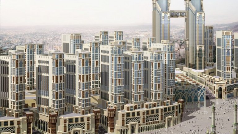В източната част на Мека, инвеститорите от Jabal Omar development са предвидили хотелски комплекс за 100,000 души