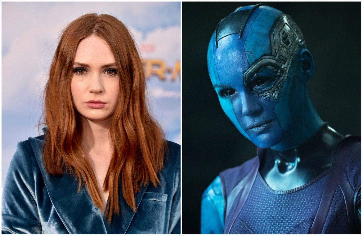 Карън Гилън като Небюла в Guardians of the Galaxy (и продължението му), Avengers: Infinity War (2018) и Avengers: Endgame (2019)