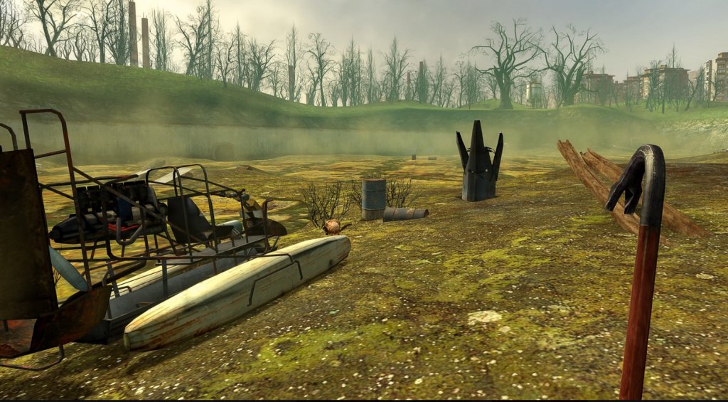 Half-Life 2
Цели шест години са нужни на Valve да създадат един от великите шутъри на десетилетието. Директорът на компанията Гейб Нюъл не поставя крайни срокове, защото целта му е да създаде “най-великата PC игра на всички времена.”
Резултатът си заслужава, както всеки уважаващ себе си геймър знае. Играта получава цели 39 различни награди през 2004 г., като е призната за своята история с култовия д-р Гордън Фриймън и екшън ориентирания геймплей с промяна на физиката. Да, още помним онази гравитационна пушка, с която можехме да хвърляме предмети срещу извънземните, а култовата щанга тип кози крак завинаги има място в сърцата ни.