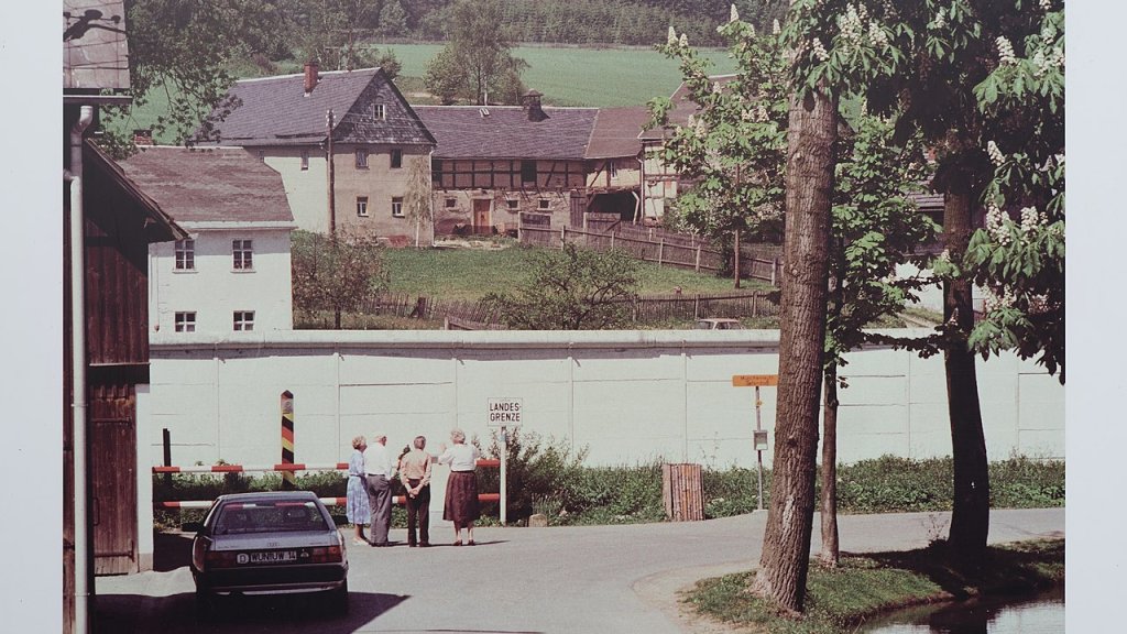 Ansicht von Mödlareuth am 03.10.2020 (Tag der Deutschen Einheit).