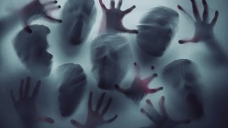 Screaming ghost faces