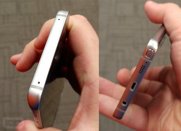 Galaxy Note 5 идва със слот за S Pen в долния край на корпуса, стандартен USB порт, един високоговорител и порт за слушалки. 