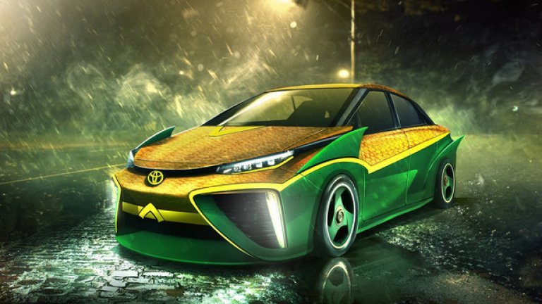 Toyota Mirai не е суперавтомобил, но подхожда на Аквамен