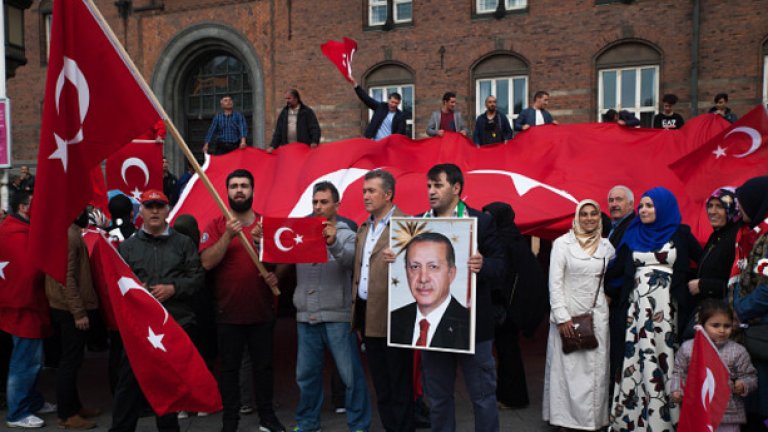 Подкрепа за Ердоган в Копенхаген