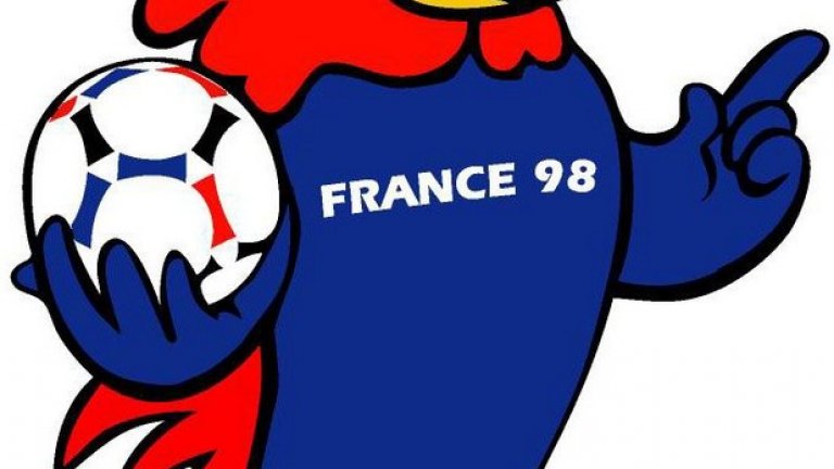 1998 г. - Фуутикс е наперен петел, прозаично и типично за френския мондиал. Най-типичното и близко до ума талисманче в историята - с име от Футбол и екип и вид, който се асоциира с Франция.

