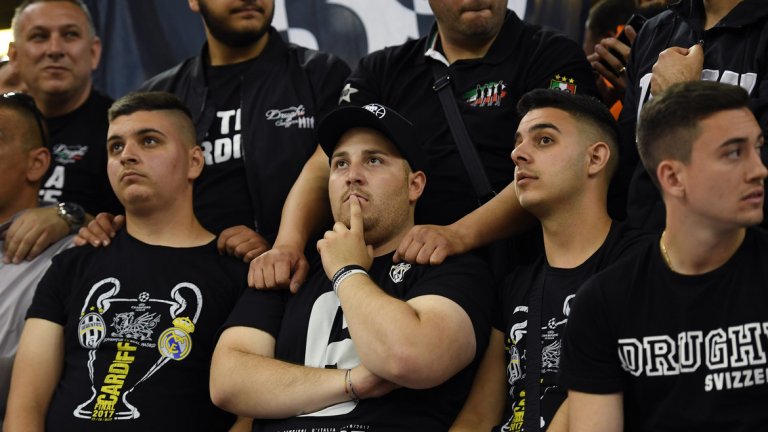 Феновете на Ювентус на стадиона в Кардиф останаха тъжни след мача. Наблюдавалите мача на централния площад в Торино също нямаха поводи за радост през второто полувреме, а много от тях и пострадаха при безредиците