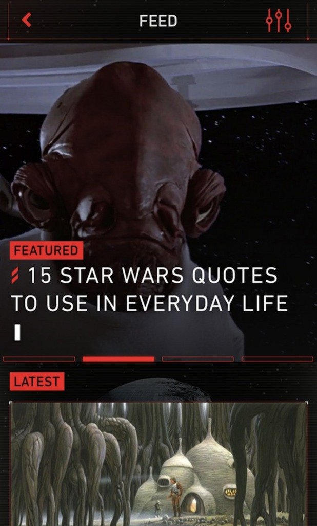 Приложение "Star Wars" за истинските фенове