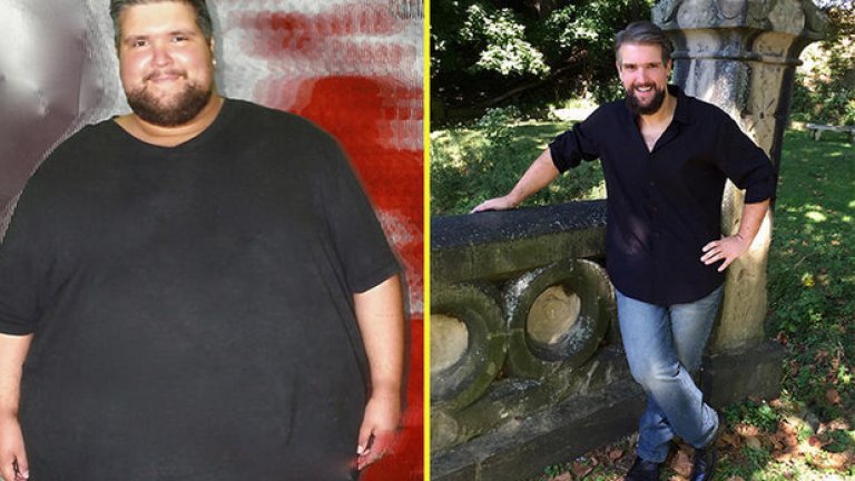 5. Джонатан Кофман, 28 години, отслабва 137 килограма за 2 години. Тайната му е в промяната стъпка по стъпка. Докторът му споделя, че би се изненадал, ако Джоната доживее до 35-годишна възраст. По едно време мъжът бил 231 килограма. Опитвал да отслабне и преди, но не му се получавало. „Поне 2-3 пъти в седмицата хапвах ябълка, потопена в карамел и шоколад. Спрях да го правя и стрелката на кантара започна да пада.“ Постепенно мъжът спира с пицата, пастата, а сега за закуска хапва кисело мляко и плод, протеинов шейк за обяд и салата за вечеря.