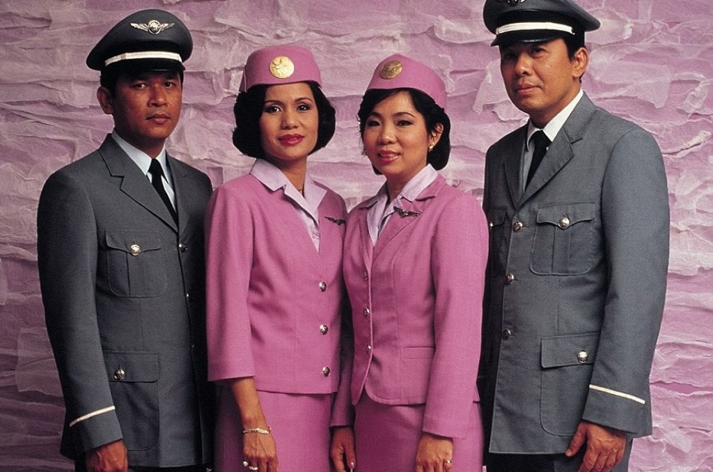 Екипаж на Thai International Airlines през 50-те