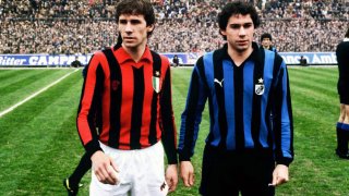 Един град, две съдби: Франко бе капитан на Милан, а брат му Джузепе носеше лентата на Интер