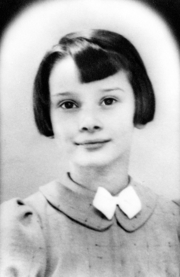 9-годишната Одри, заснета през 1938 г.