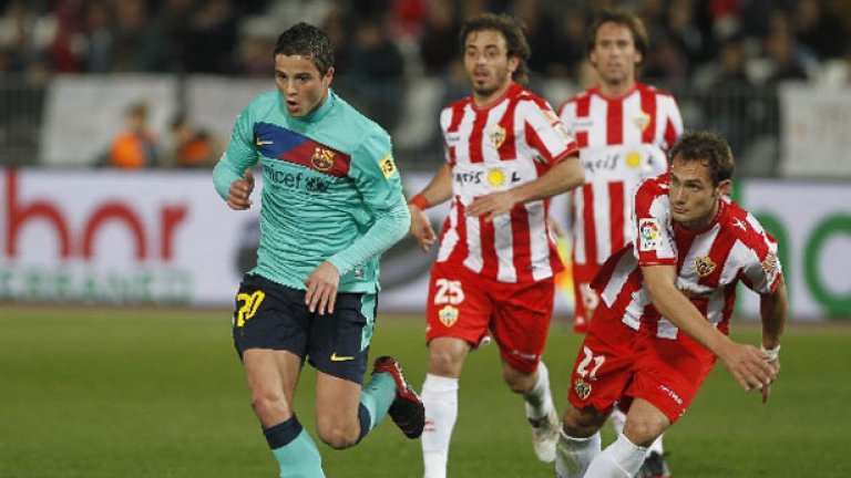 Ибрахим Афелай отбеляза първия си гол за Барселона срещу Алмерия