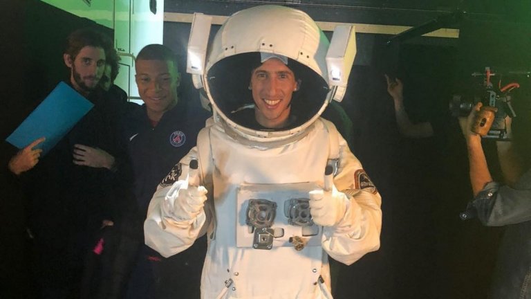 Анхел Ди Мария беше готов да излети в Космоса