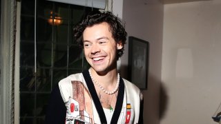 Хари Стайлс носи чертите на перфектната поп звезда когато се
