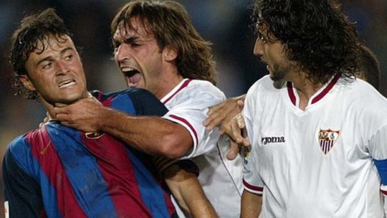 Луис Енрике
Пресен е примерът с Луис Енрике. Пресен е примерът с Луис Енрике. Той премина в Барселона през 1996-а след 5 сезона в Реал. След това се завърна като треньор и спечели две титли в Примера, Шампионската лига и Световното клубно първенство с каталунците.
