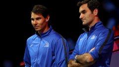 Роджър Федерер и Рафаел Надал сформираха мечтания от всички фенове тандем и се пуснаха на двойки на Laver Cup.
