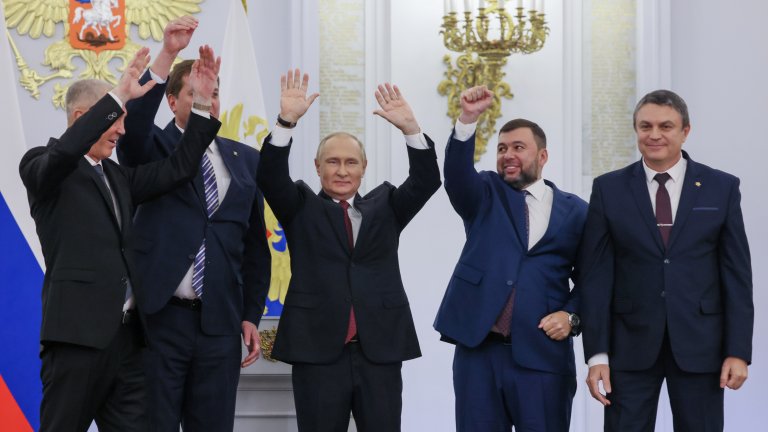 Президентът обяви анесирането на украинските територии Донецк, Луганск, Херсон и Запорожие
