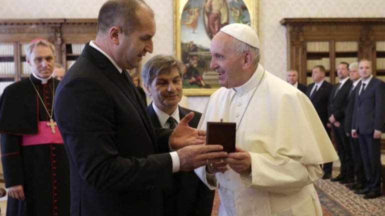 Румен Радев на аудиенция при папа Франциск