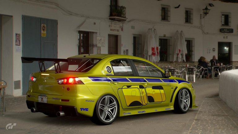 Mitsubishi Lancer Evolution, "Бързи и яростни 2" 
В "Бързи и яростни 2" виждаме Брайън О'Конър да кара това Mitsubishi Evolution, което също се предполага, че е преминало през доста тунинг. Цветовете пък избира самият Пол Уокър, който влиза в образа на О'Конър, за да може колата да напомня Mitsubishi от първата част на франчайза. 
Тук интересното е, че всички автомобили, които се използват за снимките с Уокър, всъщност са обикновени Lancer, а не Evolution модификацията. Към тях са добавени достатъчно детайли, за да приличат на по-новата серия. Още по-странното е, че една такава бройка се появява за продажба в eBay на цена от 40 хил. долара с уточнението, че това е оригинален автомобил, използван в снимките на "Бързи и яростни".
