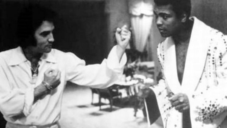 Елвис Пресли показва на Мохамед Али как да се бие