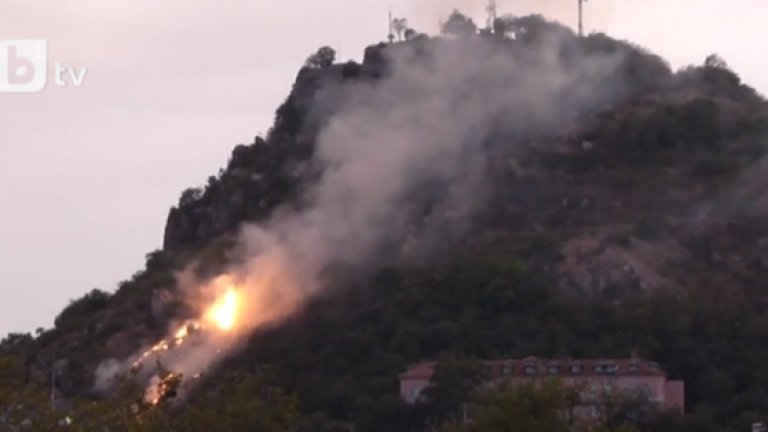 Огънят е избухнал в парка на Младежкия хълм в Пловдив
