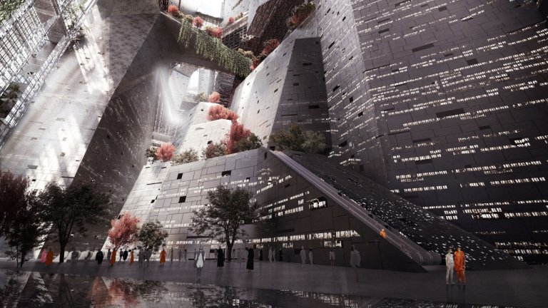 170 км дълъг, 200 метра широк и 500 метра висок - това е амбицията за суперпроекта на принц Мохамед "Линията"