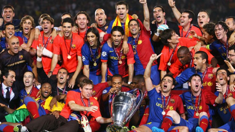 Последната купа в Шампионската лига Барселона спечели срещу Манчестър Юнайтед