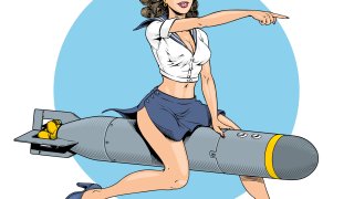 торпедо, картинка, пин ъп момиче, жена, карикатура