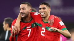 Хаким Зиеш и Ашраф Хакими (вляво) са двете големи звезди, които водят Мароко към славата в Катар