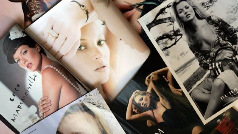 Порочният ангел Кейт Мос е вдъхновявал не един творец. Преди няколко години гола снимка на Кейт Мос от 1997 г., правена от легендарния фотограф на Vogue Ървинг Пен беше продадена за 80 000 долара